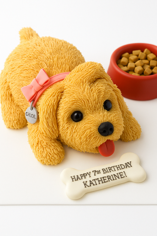 Golden Doggy Cake