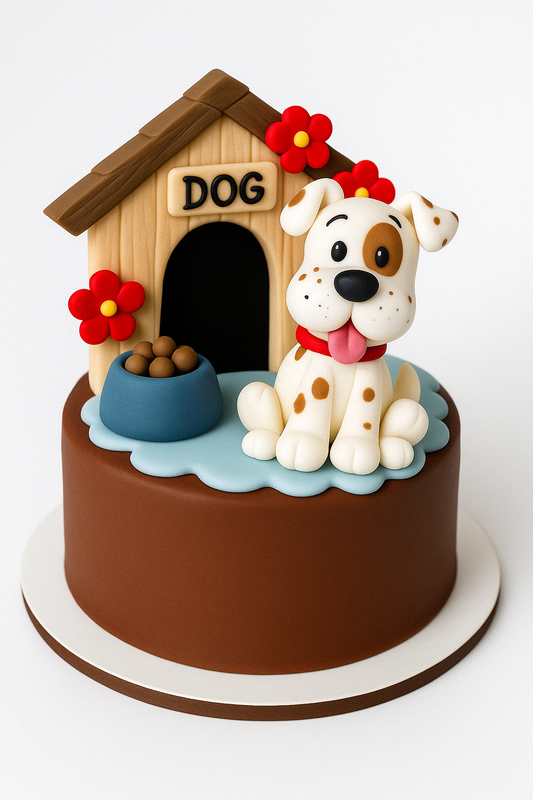 Puppy Doghouse Cake