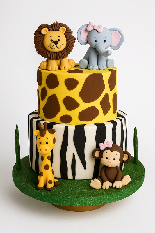 Lion and Friends Cake