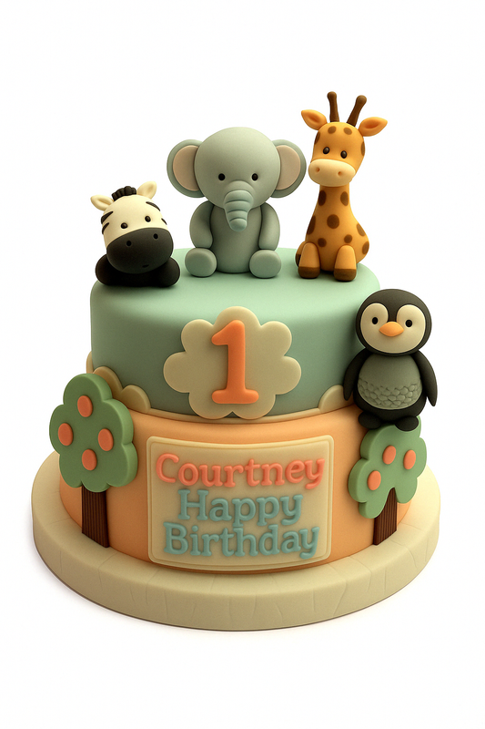 Jungle Friends Cake