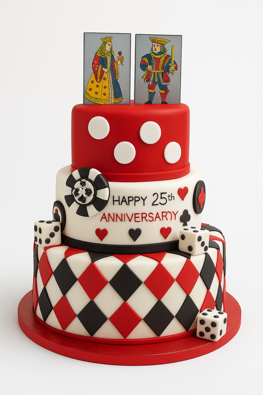 King Queen Anniversary Cake