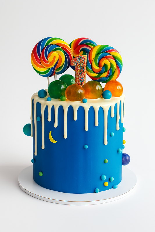 Candy Land Drip Cake