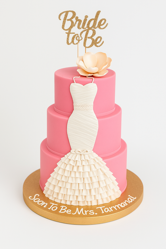 Bride to Be Gown Cake