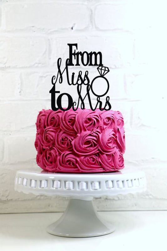 From Miss to Mrs Rosy Swirl Cake