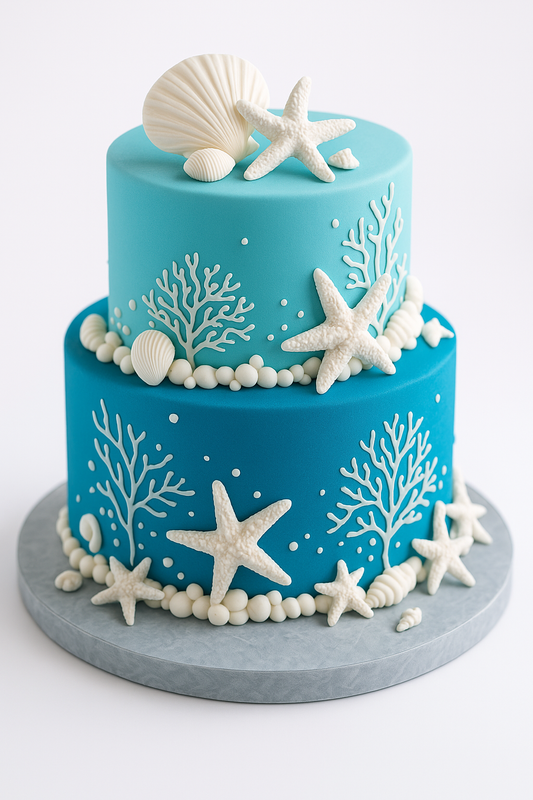 Under the Sea Coral Cake