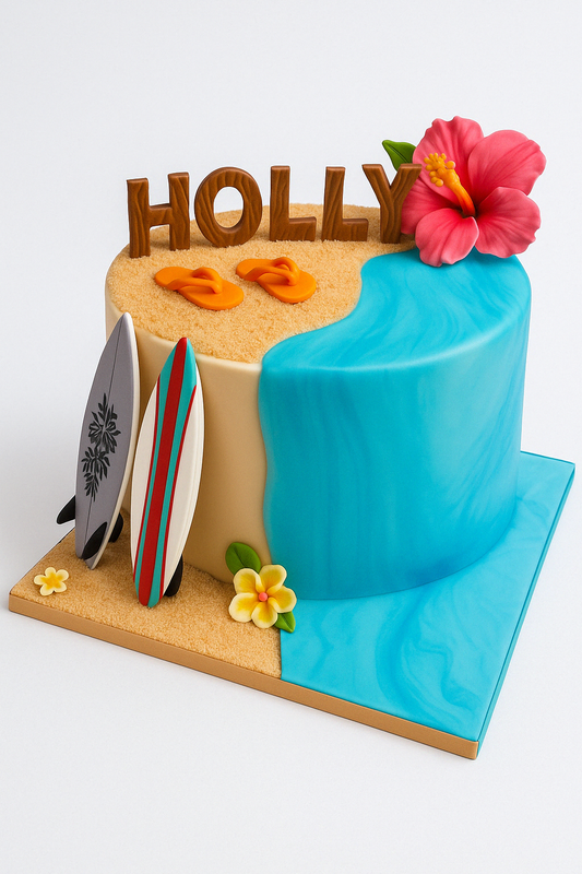 Surf’s Up Beach Cake