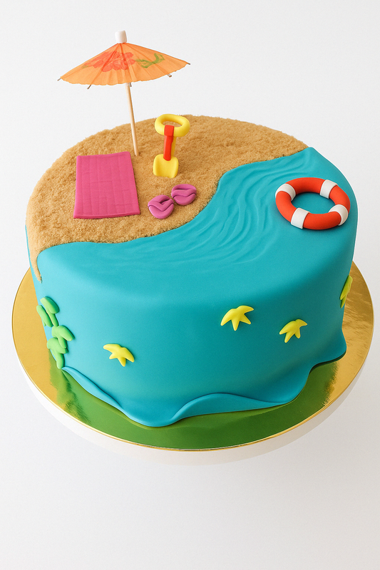 Beach Day Fun Cake