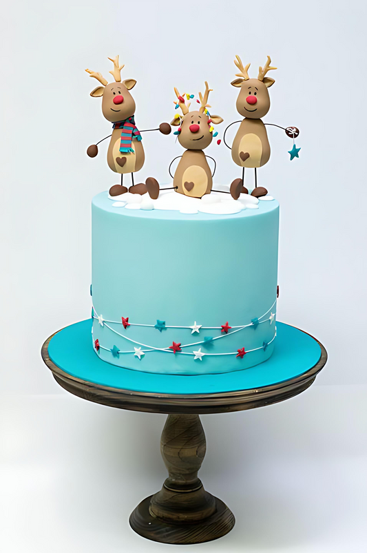 Reindeer Christmas Cake