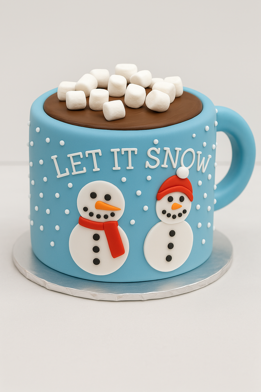 Snowman Hot Chocolate Mug  Cake