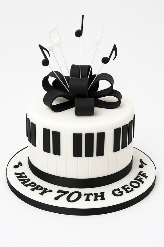 Piano Keys Celebration Cake