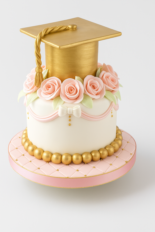 Glamorous Floral Convocation Cake