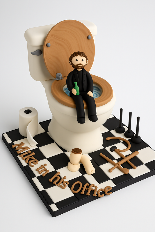 Toilet Office Gag Cake