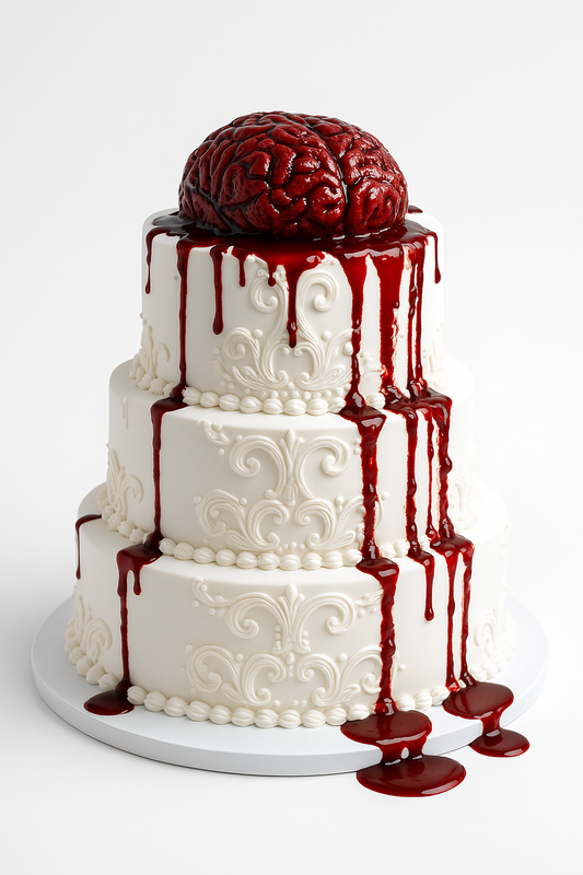 Bloody Brain Horror Cake