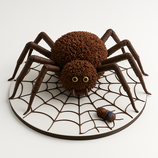 Creepy Spider Web Cake