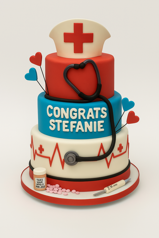 Nurse Graduation Celebration Cake