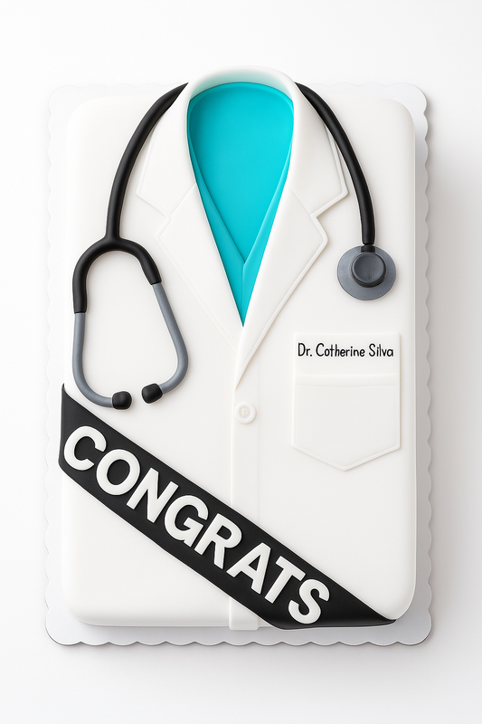 Congrats Theme Doctor Cake