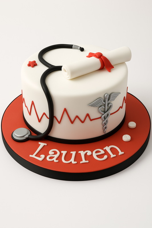 Graduation Scroll with Stethoscope