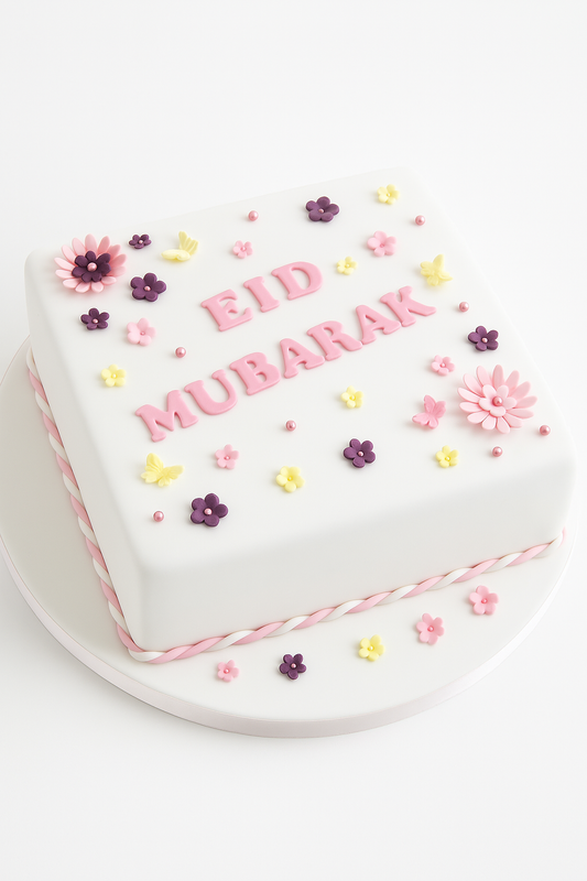 Eid Mubarak Floral Delight Cake