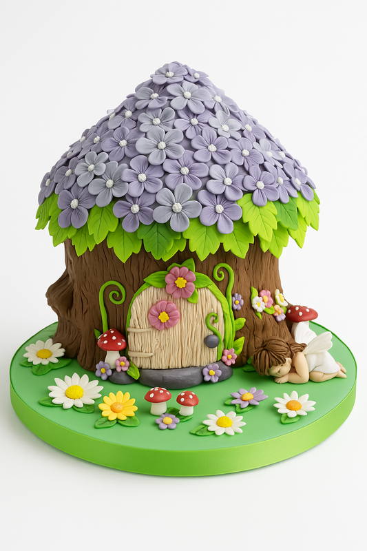 Woodland Cottage Fairy Cake