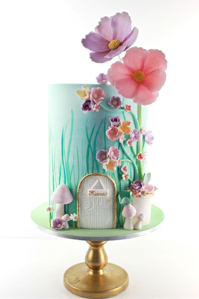 Enchanted Garden Fairy Cake