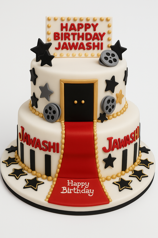 Red Carpet Star Cake