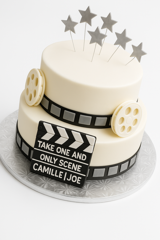 Movie Reel Stars Cake