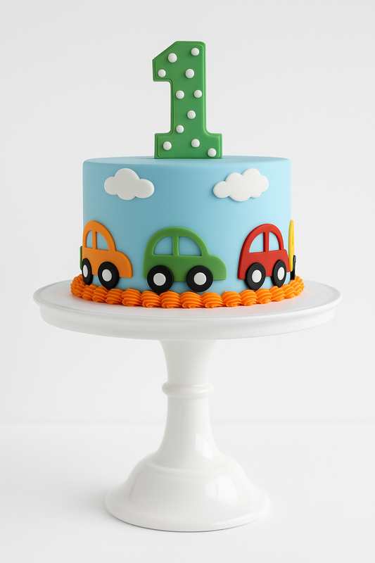 Little Racer First Birthday Cake