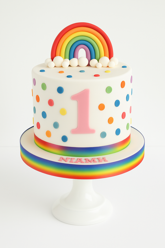 Rainbow Magic 1st Birthday Cake