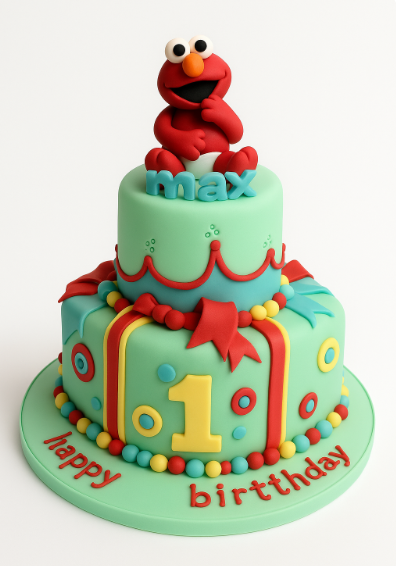 Elmo’s First Birthday Cake