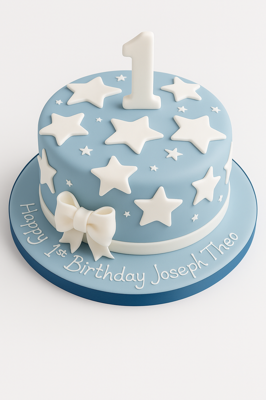 Blue Star-themed Cake