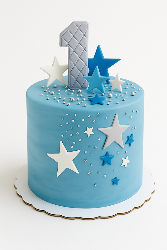Blue Starry Sky Cake