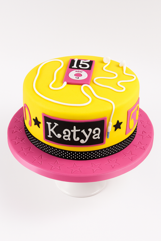 Music Vibes Birthday Cake
