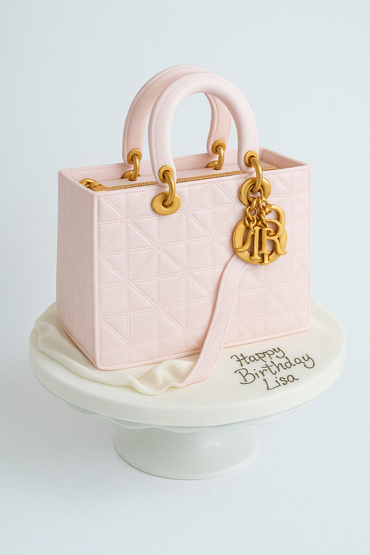 Blush Designer Tote Cake