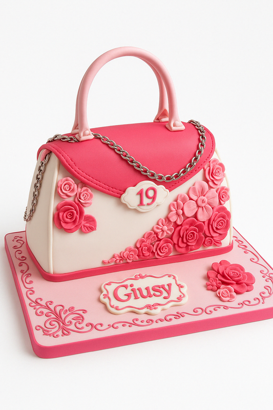 Floral Glam Bag Cake