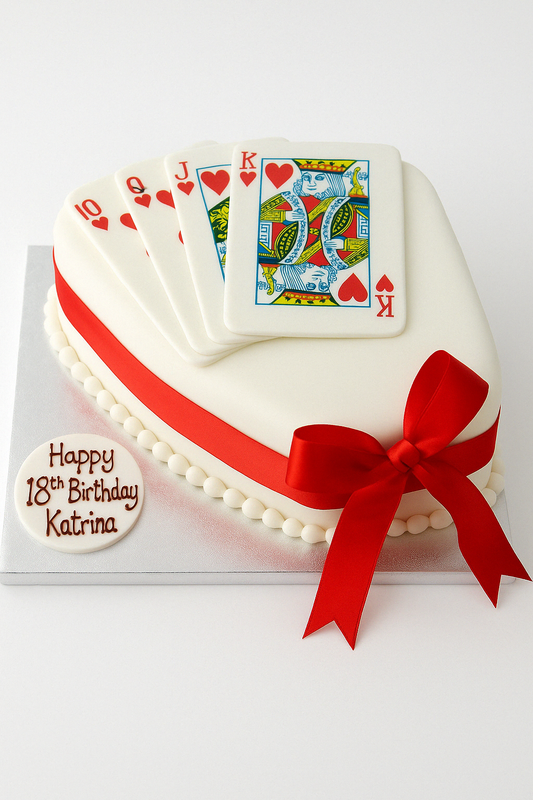 Heart of Cards Cake