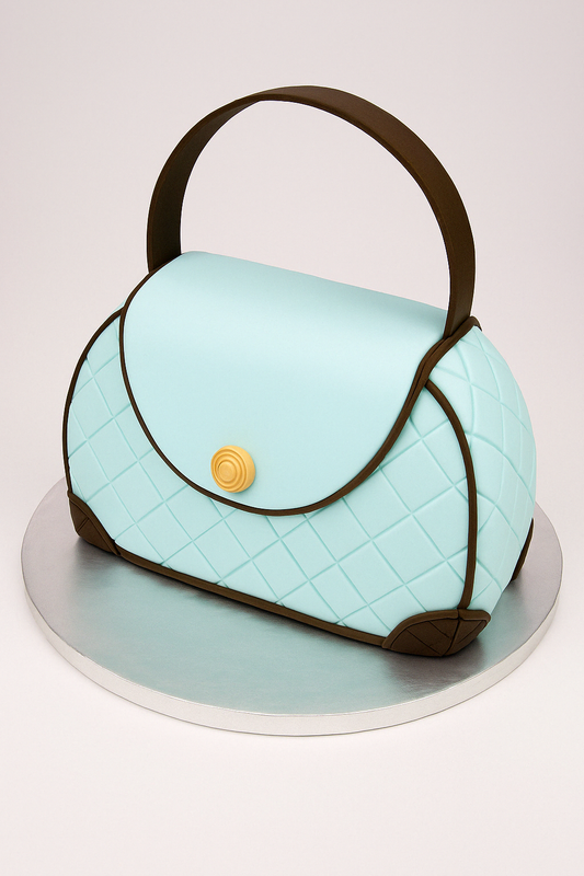 Aqua Chic Handbag Cake