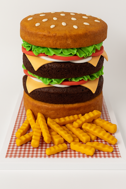 Burger & Fries Cake