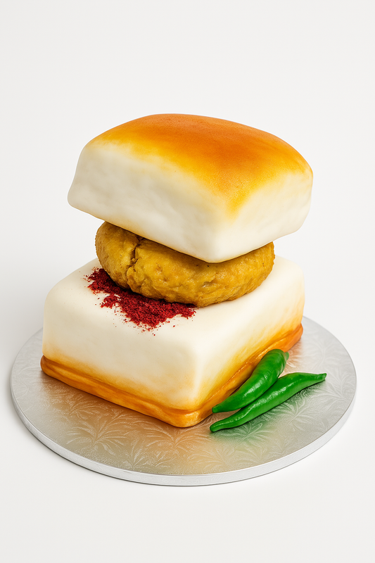 Vada Pav Illusion Cake