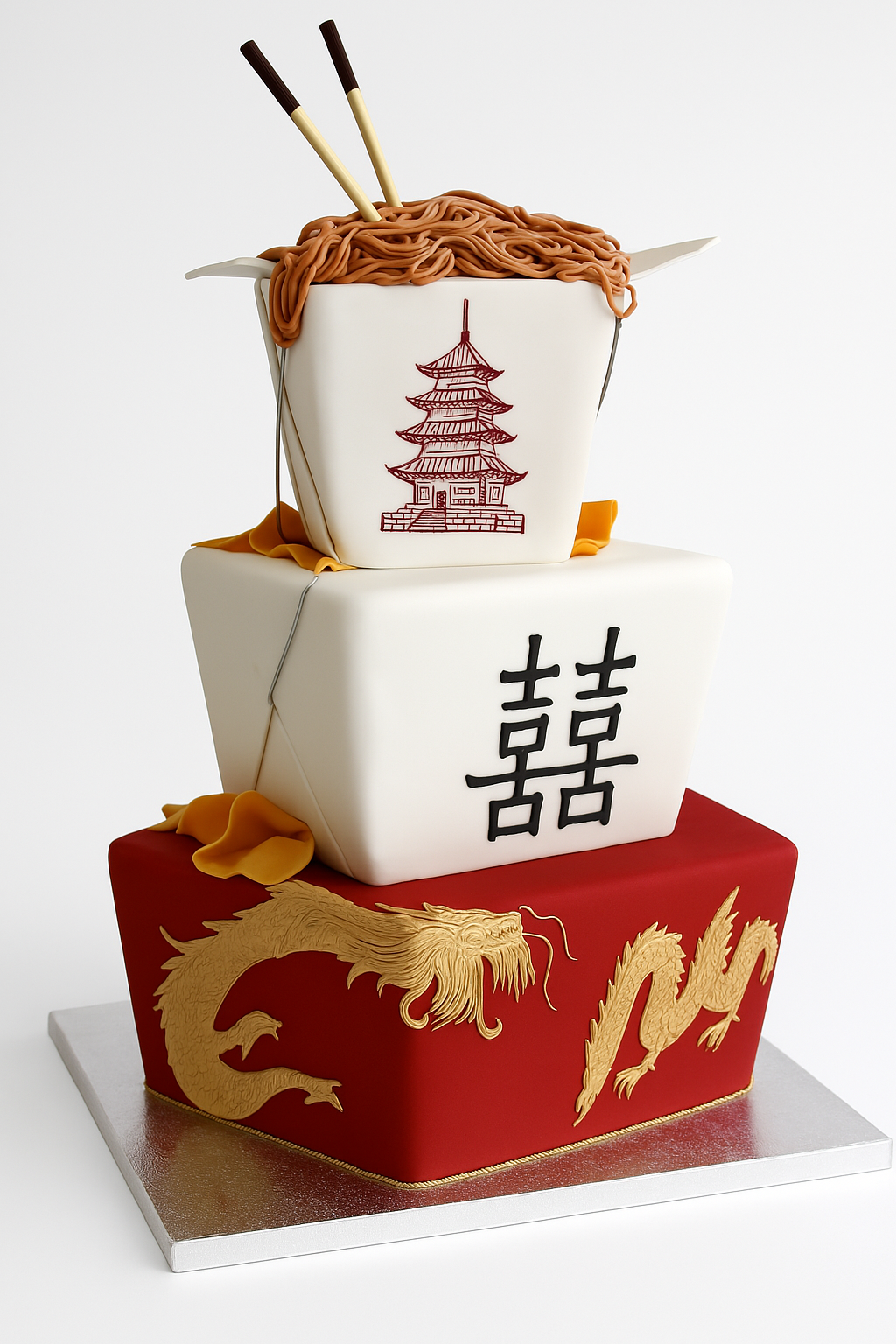Oriental Dragon Celebration Cake