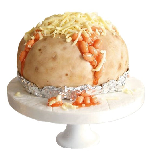 Baked Potato Illusion Fondant Cake