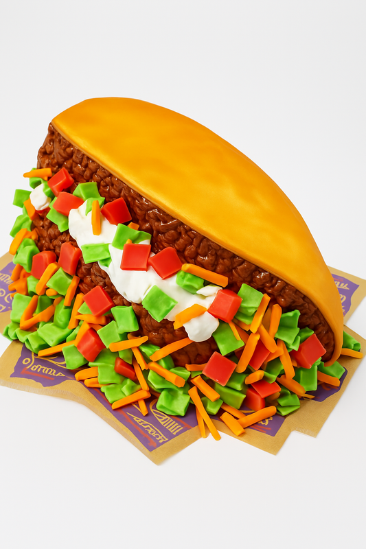 Taco Fiesta Fondant Cake