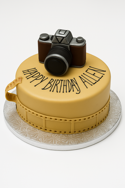 Vintage Shutterbug Cake