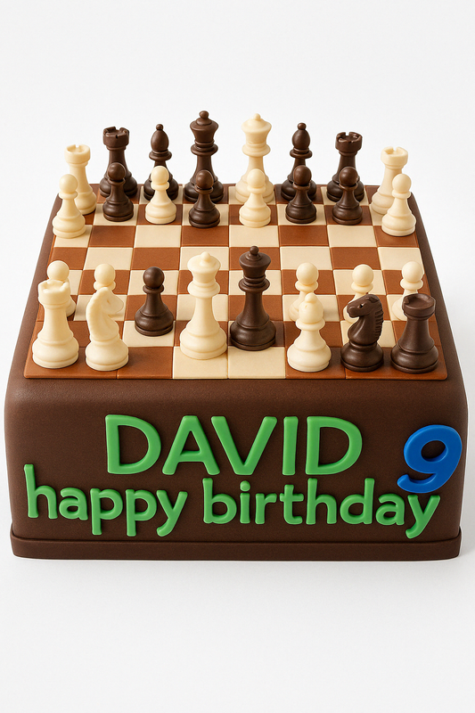 Checkmate Birthday Cake