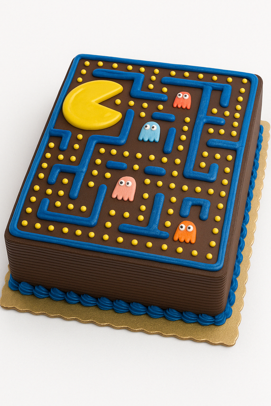 Retro Pac-Man Game Cake