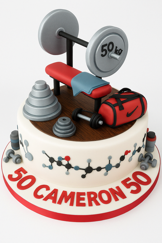 Ultimate Gym Bench Cake
