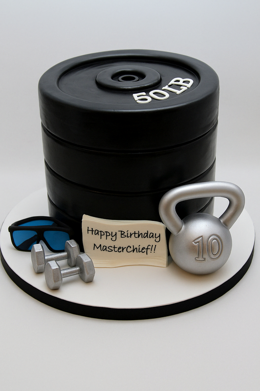 Power Plate Gym Cake