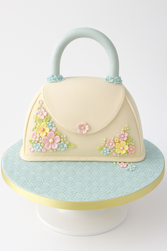 Pastel Bloom Handbag Cake