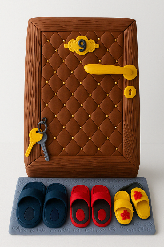 Welcome Home Door Cake