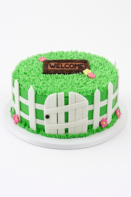 Garden Gate Welcome Cake