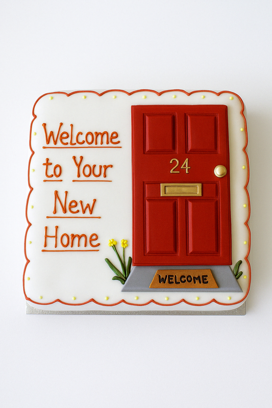 Red Door Welcome Cake